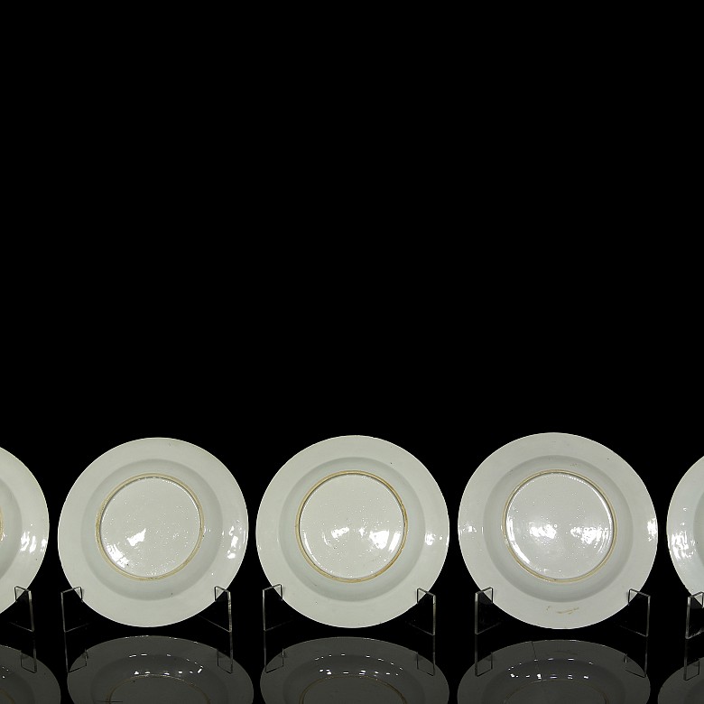 Five Indian Company plates, Qing dynasty - 6