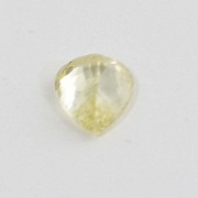 Beautiful natural yellow sapphire in pear size, - 4