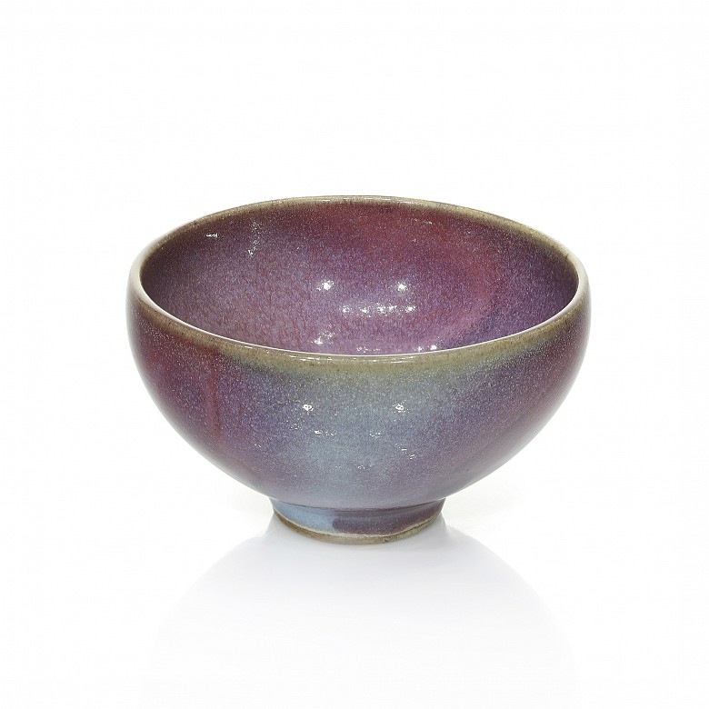 Pequeño cuenco de cerámica vidriada, estilo Yuan