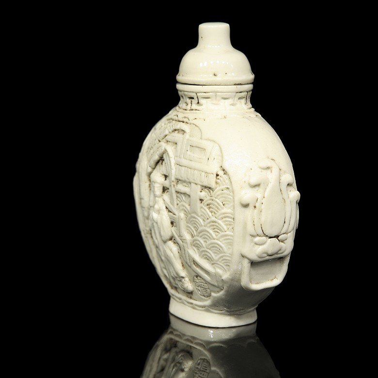 Botella de rapé en porcelana - 3