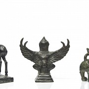 Three small bronze figures, Asia - 2
