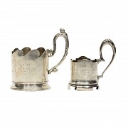 Pair of cup holders, middle 20th century.