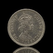 Four one-dollar coins, Hong Kong, 1960