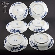 Seis platos de porcelana china, S.XIX - 3