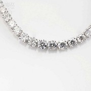 Collar-Riviere in white gold and diamonds 11.39cts - 2