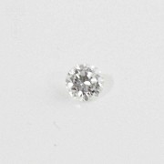 Natural diamond 0.12 cts in weight, in brilliant cut.
