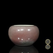 Peach bloom glazed porcelain vase, with Qianlong mark - 7