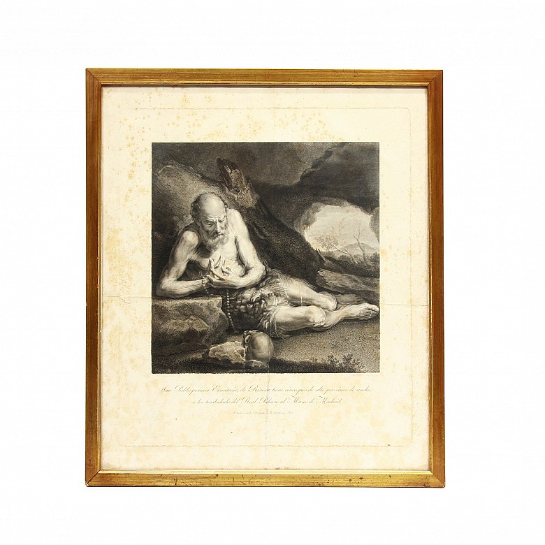 Según José de Ribera (1591 - 1652) y grabado por Philippe Criere 