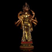 Amoghapasha Lokeshvara Buddha statue, Nepal, Qing dynasty