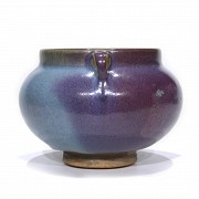 Vasija de cerámica vidriada, estilo Yuan, S.XX - 3