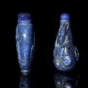 Two lapis lazuli snuff bottles, 20th century - 2