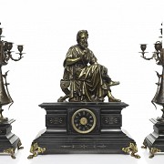 Théodore Doriot (19th c.) Lage french table whats with candelabra