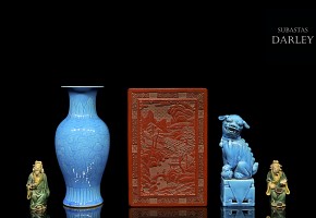 Set of decorative objects, Asia, 20th century
