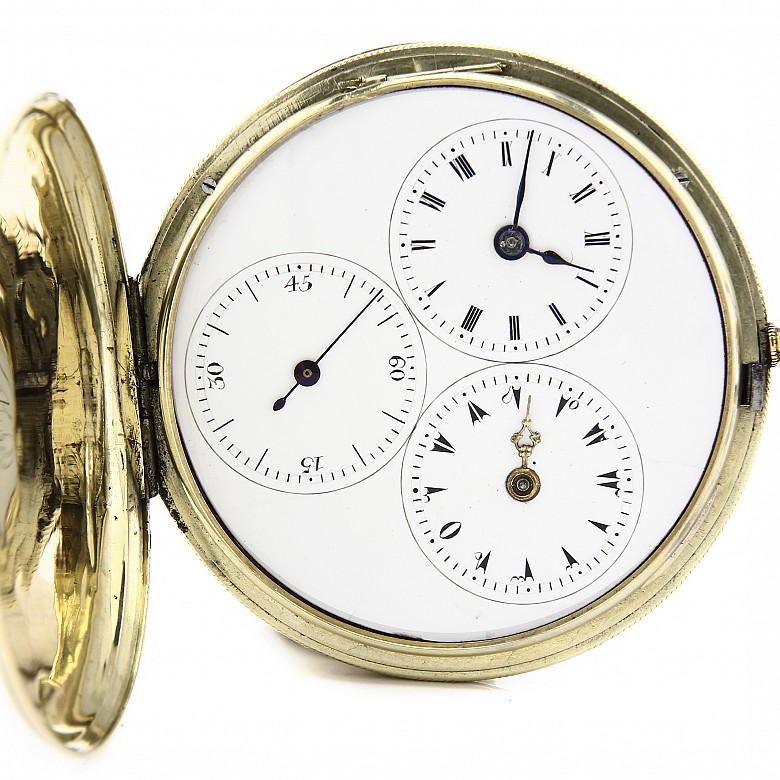 18k gold pocket watch for the Turkish market.