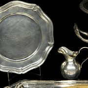 Lot of silver-plated metal objects