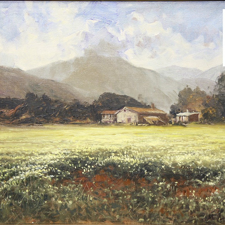 Miguel Lapiedra Blasco (20th century) Two landscapes. - 3