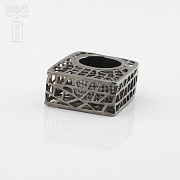 Original ring in silver and black rhodium law