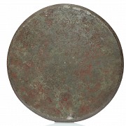 Gran bandeja de cobre indonesio, Talam, S.XIX - XX - 3