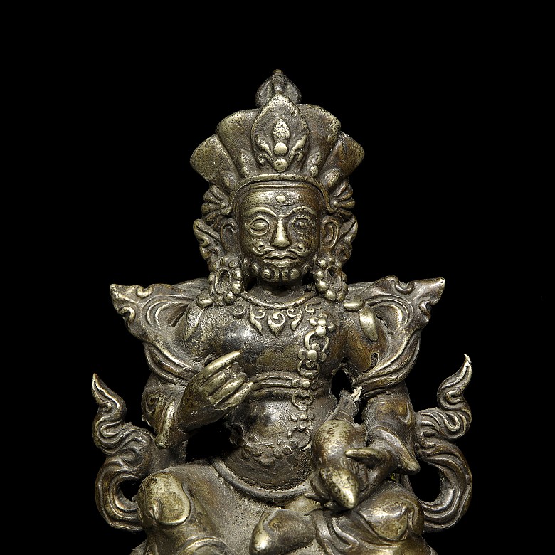 Silver-plated bronze figurine 