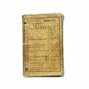 Documents of the French infantry regiment, 19th century