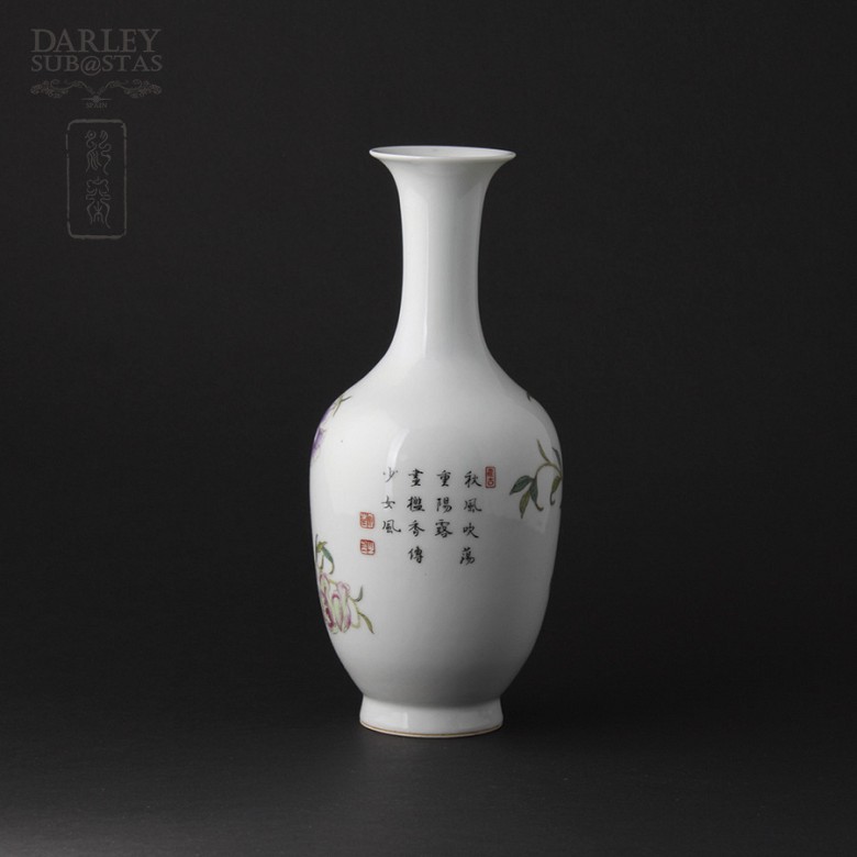 Jarrón porcelana Antiguo Chino - 1