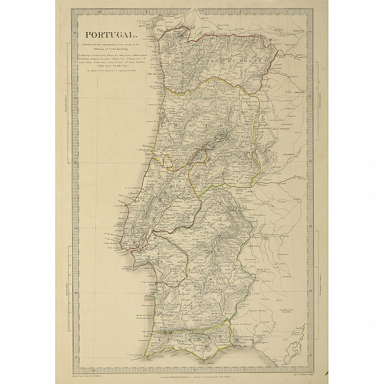 English maps of Spain and Portugal, 19th - 20th Century - 5