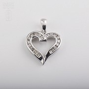 Pendant with 0.25cts Diamond White Gold - 3
