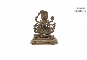 A Bronze figure of Kali, Nepal, 18th century