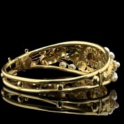 18k gold and cultured pearls bracelet - 3