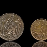Four Borneo coins, XIXth century