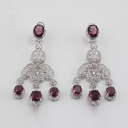 Faller dressing and rhodium plated amethyst - 1