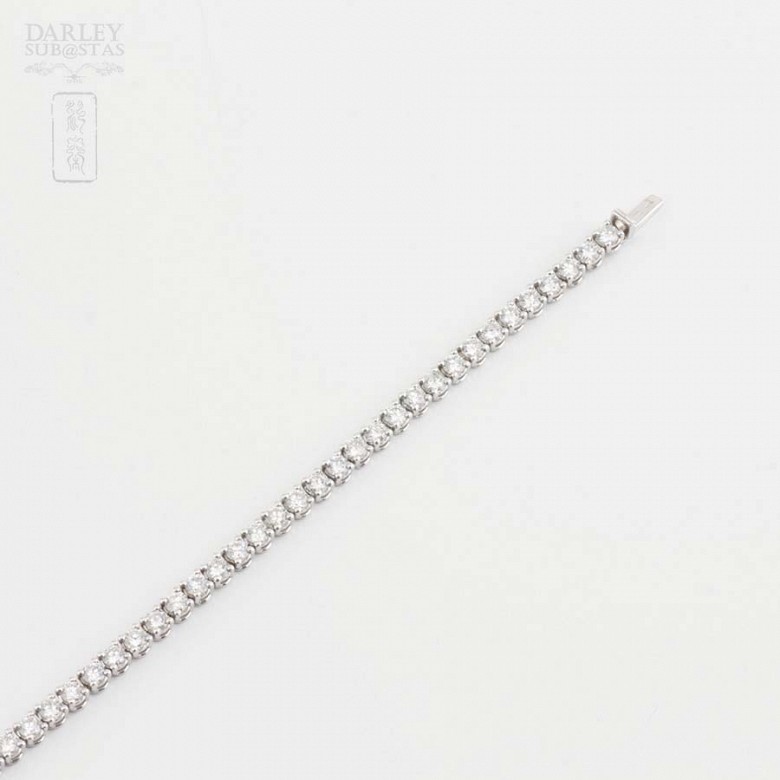 Bracelet in 18k white gold and diamonds 6.00cts - 4