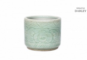 Vessel with celadon glaze, China,