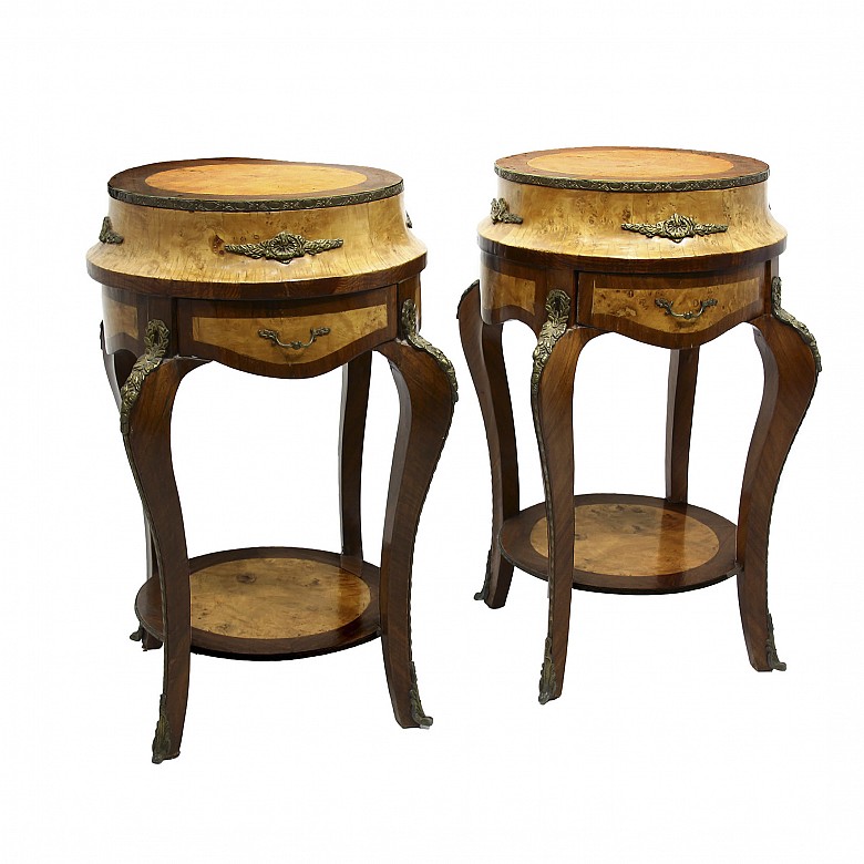 Pair of auxiliary furniture, 19th century