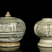 Lot of vessels with glazed decoration, Sawankhalok, 14th-16th centuries - 6