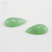 Pareja de jade verde 10cts