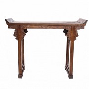A Chinese wood altar table, 20th century