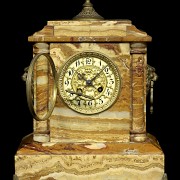 Egyptian onyx clock, Napoleon III, 19th c.