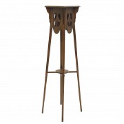 Modernist wooden pedestal, 20th century - 4