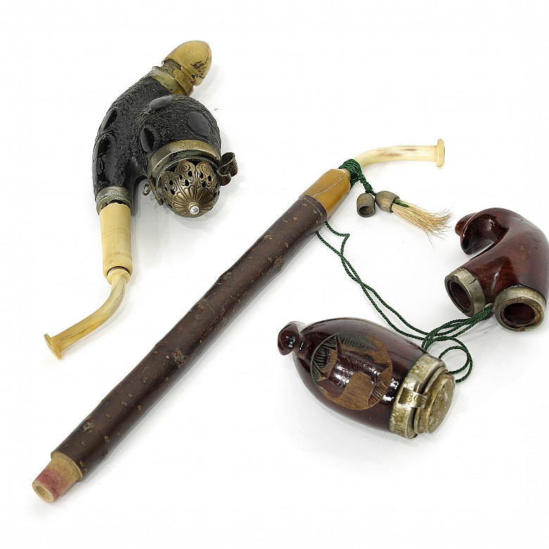 Two briar pipes, Bruyère garantie, early 20th century - 1