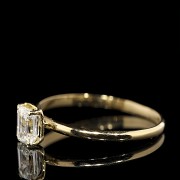 Anillo de oro amarillo 18 k y diamante 0,51 ct - 1