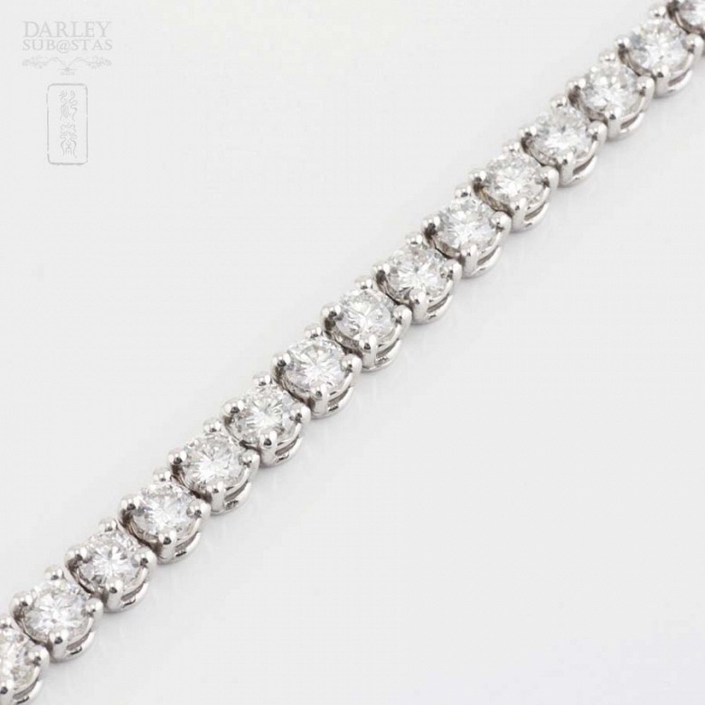 Bracelet in 18k white gold and diamonds 6.00cts - 5