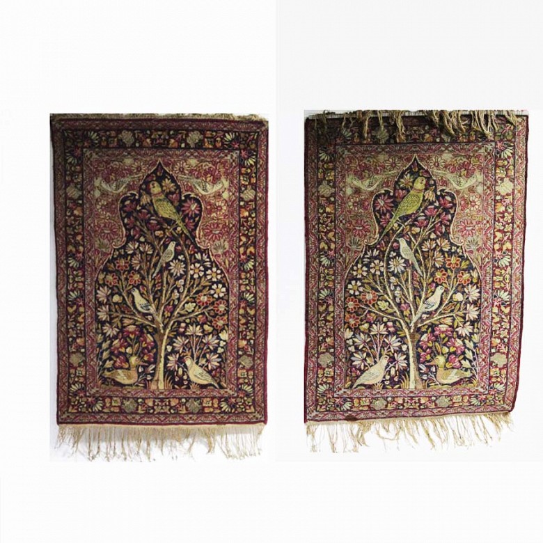 兩個印度掛毯19世紀 - 1