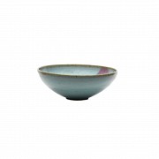 Gran cuenco de cerámica esmaltada, estilo Junyao