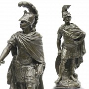 Pair of Roman Legionnaires in bronze, pps.s.XX