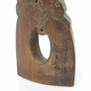 Sello de bambú con dragón, dinastía Qing
