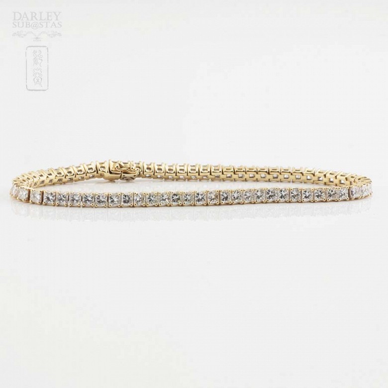 Gold and diamond Rivier bracelet 4.60cts. - 5