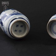 Pareja de jarrones de porcelana china, S.XIX - 4