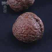 Four carved nuts - 2