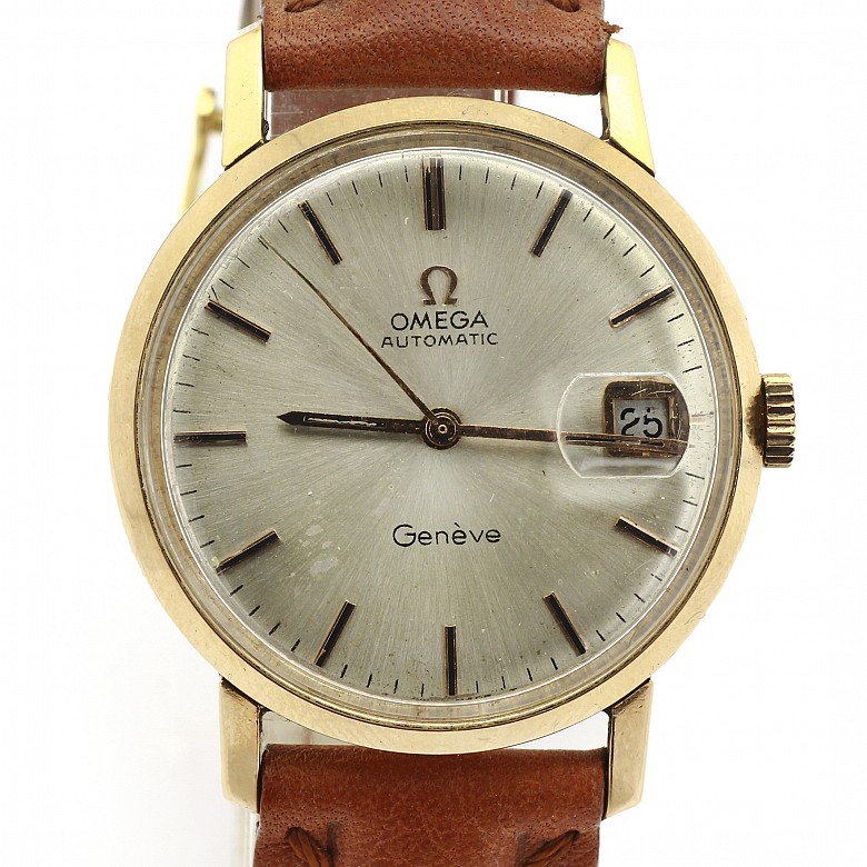 Reloj de pulsera, Omega Geneve de oro de 18k, años 60